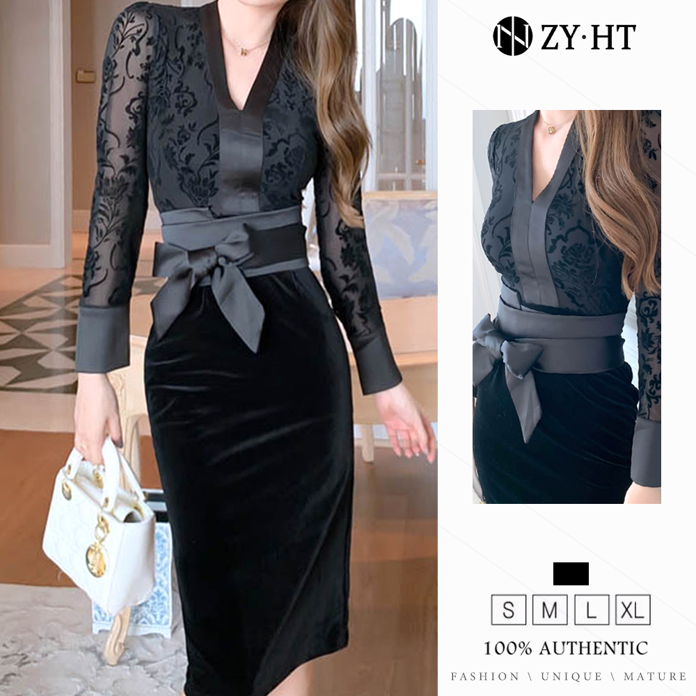 Zy.ht eravogue váy dạ hội váy cưới váy nhung váy đen váy công sở váy sang trọng 4591