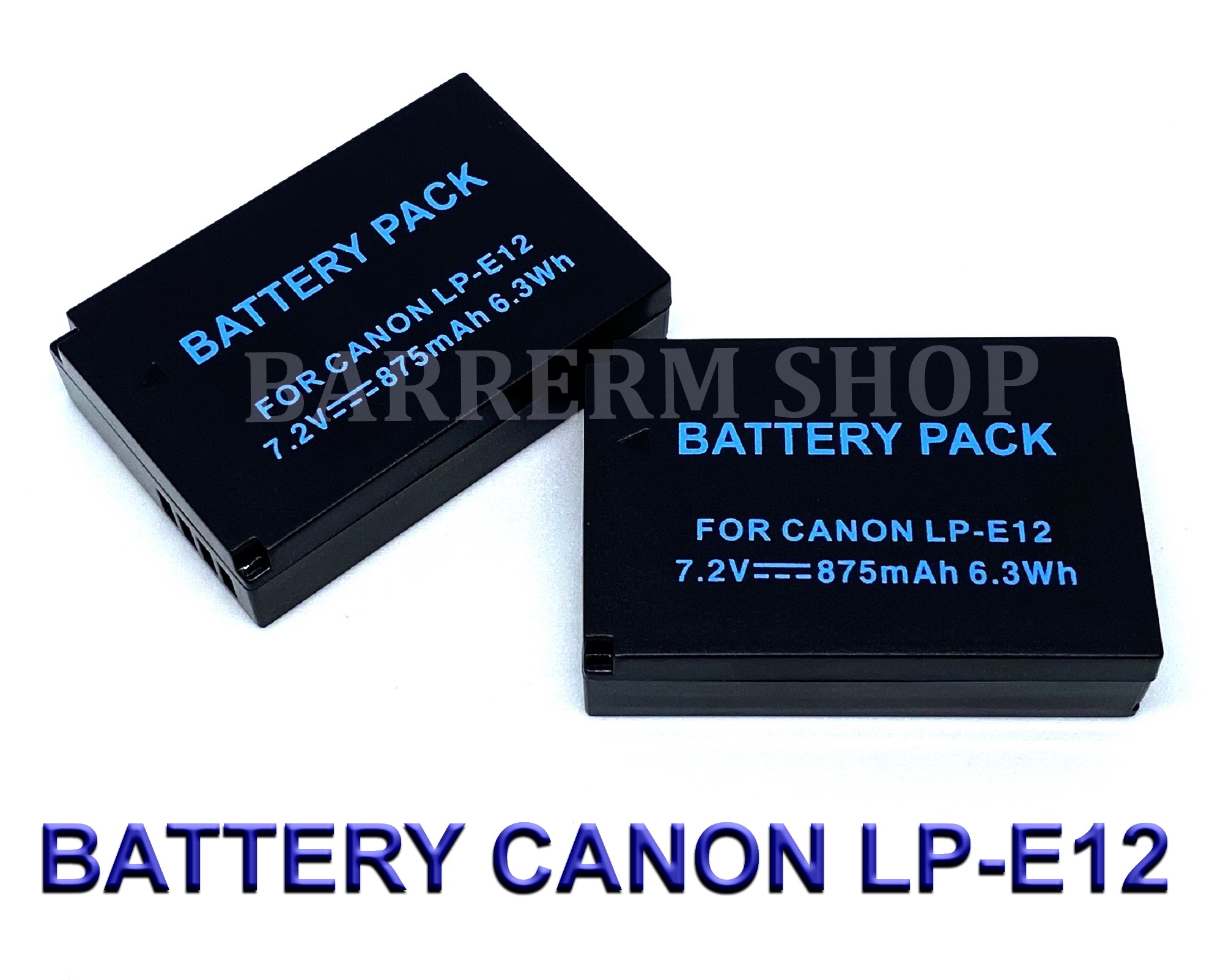 (แพ็คคู่2ชิ้น) LPE12 / LPE12 Camera Battery for Canon แบตเตอรี่สำหรับ