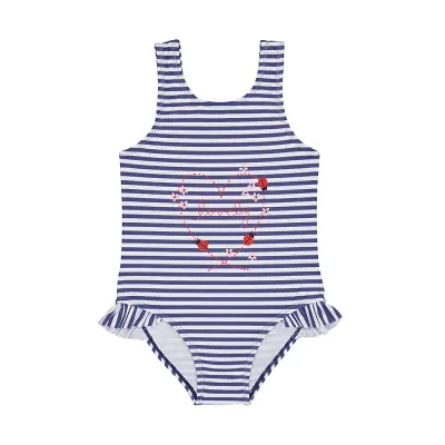 mothercare lovely ladybird blue stripe swimsuit SC070