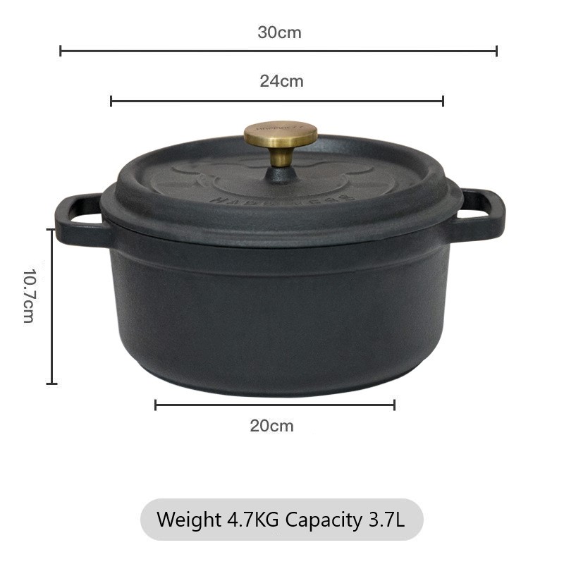 Enameled Cast Iron Dutch Oven Pot With Lid 23cm 25cm Dutch Oven Cast Iron Pot Enamel Dutch