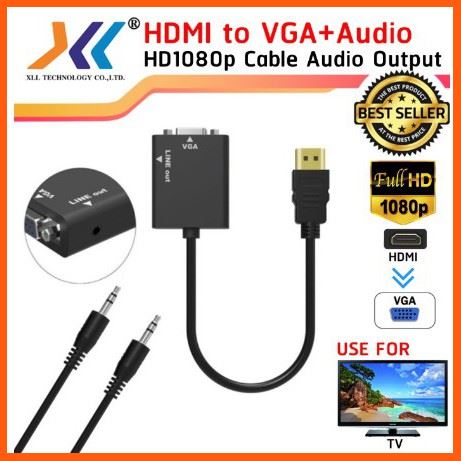 ✨✨#BEST SELLER🎉🎉 Half YEAR SALE!! ตัวแปลงสัญญาณ HDMI to VGA + Audio สายแลนเข้าหัวสำเร็จรูป CAT6 อุปกรณ์คอมครบวงจร อุปกรณ์ต่อพ่วง ไอทีครบวงจร