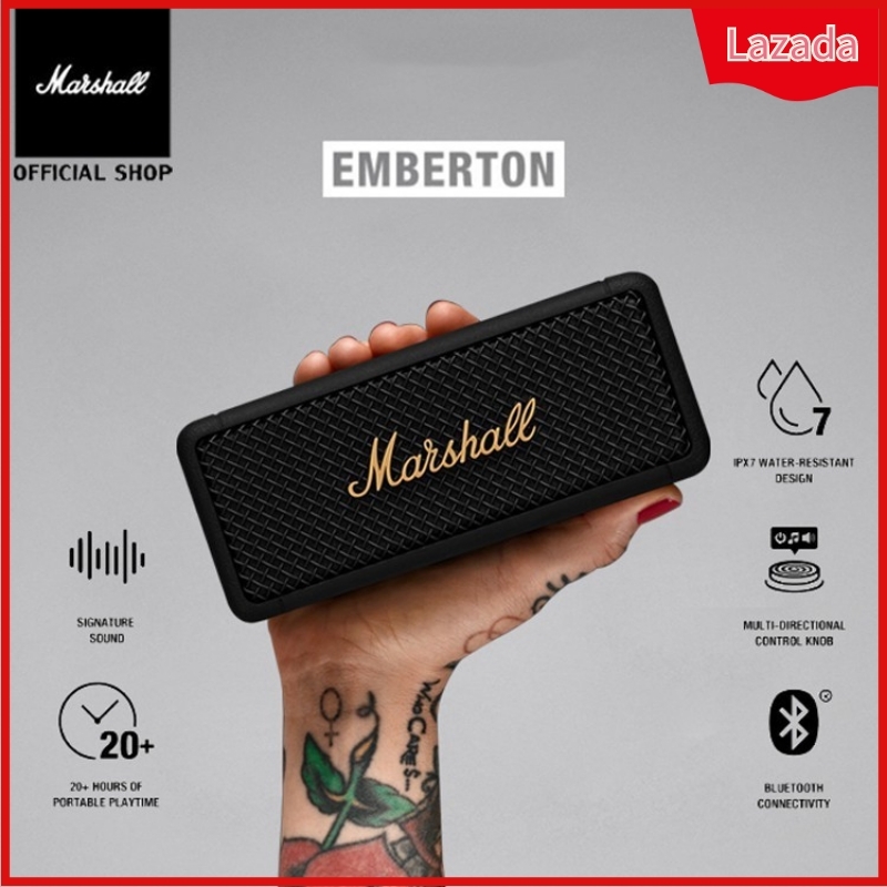MARSHALL EMBERTON Bluetooth Speaker Wireless Speaker ลำโพงบลูทู ธ แบบพกพา