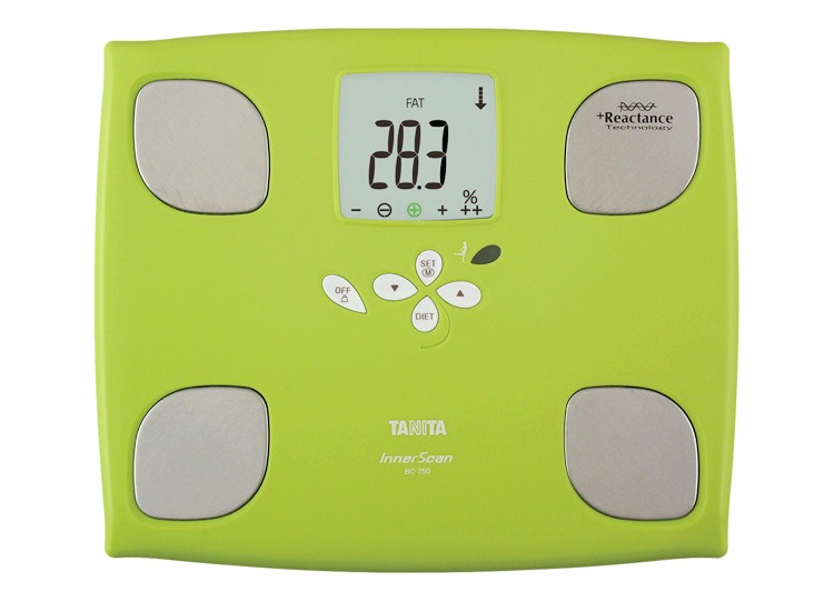 TANITA รุ่น BC-G02 หรือ BC750 เครื่องชั่งน้ำหนัก ตราชั่งวัดมวลร่างกาย ตาชั่งวัดไขมัน ตาชั่ง ตราชั่ง สีเขียว