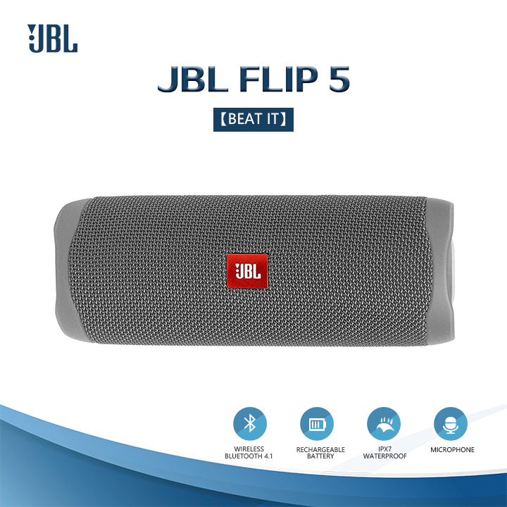 ลำโพงบลูทูธJbl Flip5 Bluetooth ( ลำโพงบลูทูธ เครื่องเสียง , Bluetooth , ลำโพงกลางแจ้ง , บลูทูธไร้สาย )
