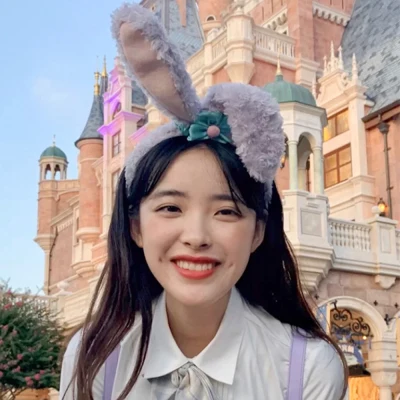 UTUGO Lovely Girls Rabbit Ears Amusement Park Face Washing Plush Hairband Headwear Hair Accessories Rabbit Headband