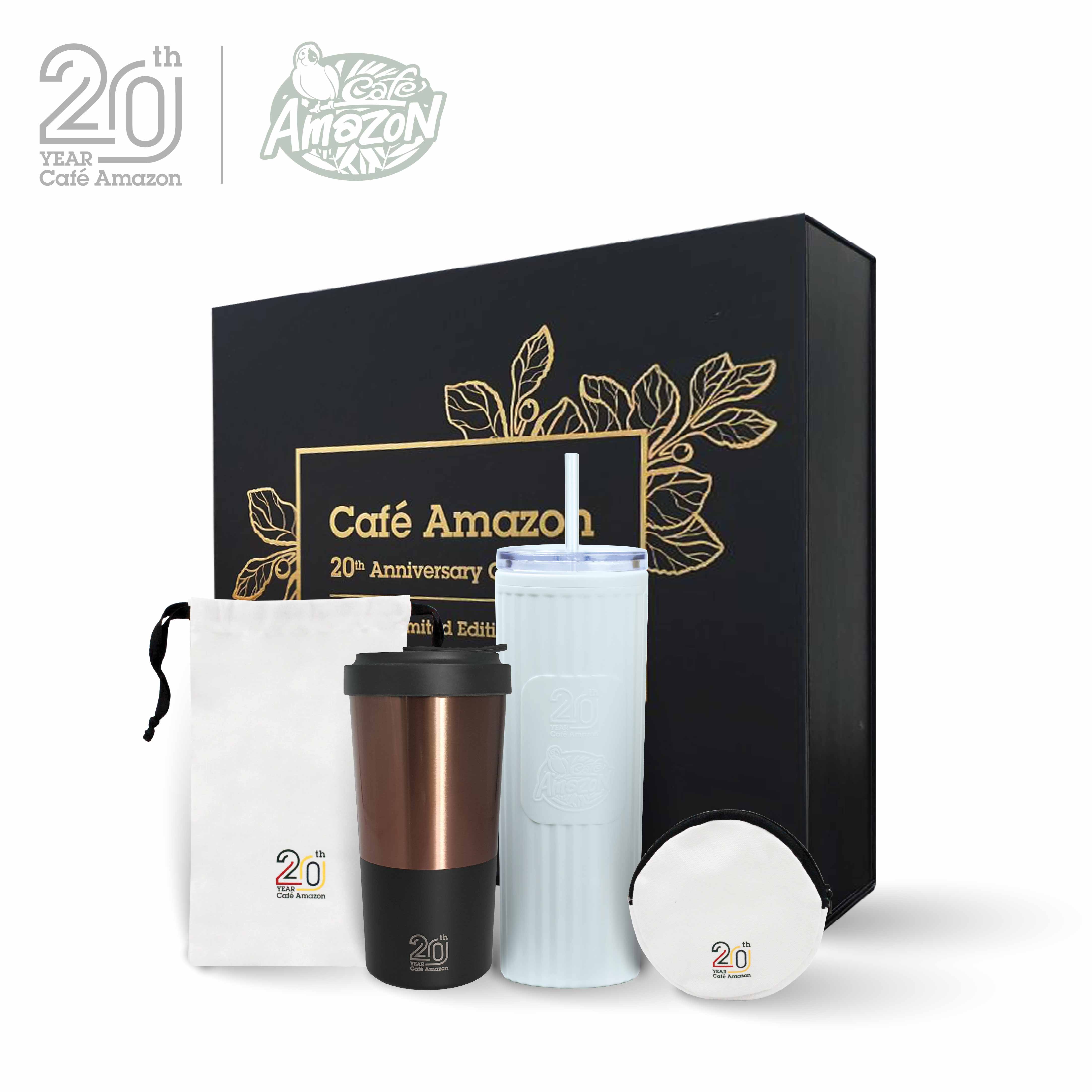 Café Amazon 20th Anniversary Collection สีทอง (ชุดของขวัญฉลองครบ 20 ปี