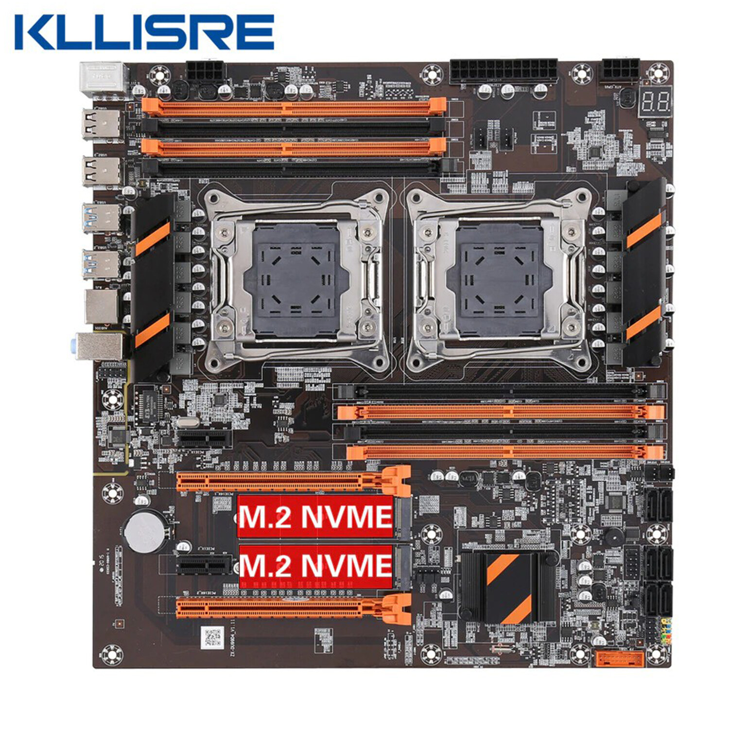 Kllisre Intel LGA2011 V3 X99 Dual CPU DDR4 M.2 NVME