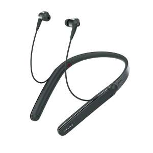Sony หูฟังคล้องคอ ป้องกันเสียงรบกวนแบบไร้สาย 1000X รุ่น WI-1000X สีดำ