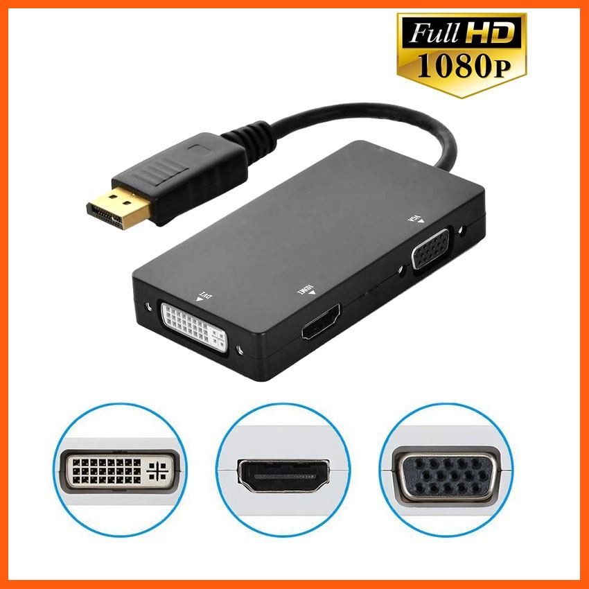 ลดราคา displayport dp to hdmi vga dvi 3in1 converter cable #ค้นหาสินค้าเพิ่ม สายสัญญาณ HDMI Ethernet LAN Network Gaming Keyboard HDMI Splitter Swithcher เครื่องมือไฟฟ้าและเครื่องมือช่าง คอมพิวเตอร์และแล็ปท็อป