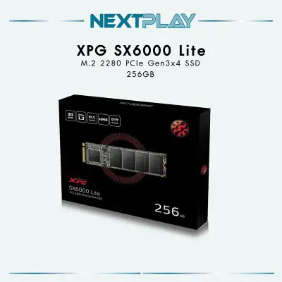 ADATA 256GB XPG SX6000 Lite PCIe Gen3x4 M.2 2280 SSD (ASX6000LNP-256GT-C)