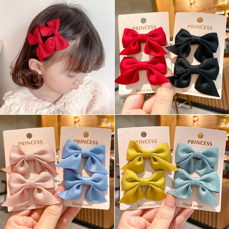 【ZEVER】Bộ kẹp tóc nơ thời trang phong cách Hàn Quốc cho bé