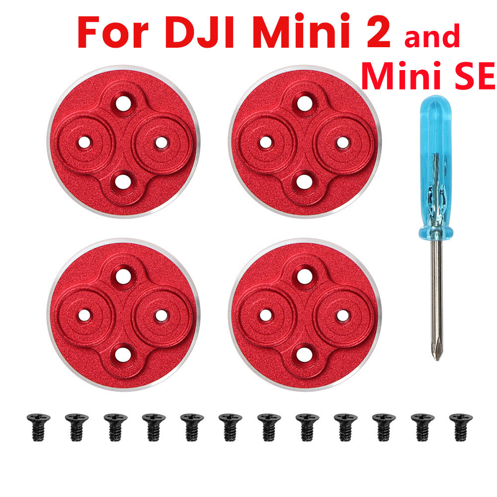 ปรับปรุงสำหรับ DJI Mini 2มอเตอร์ฝาครอบป้องกันรอยขีดข่วนใบพัดอลูมิเนียม