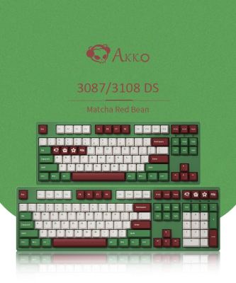 AKKO 3087DS คีย์บอร์ด Gaming Mocha Red Bean Mechanical Gaming Keyboard 87Keys PBT USB-C Gateron Switch