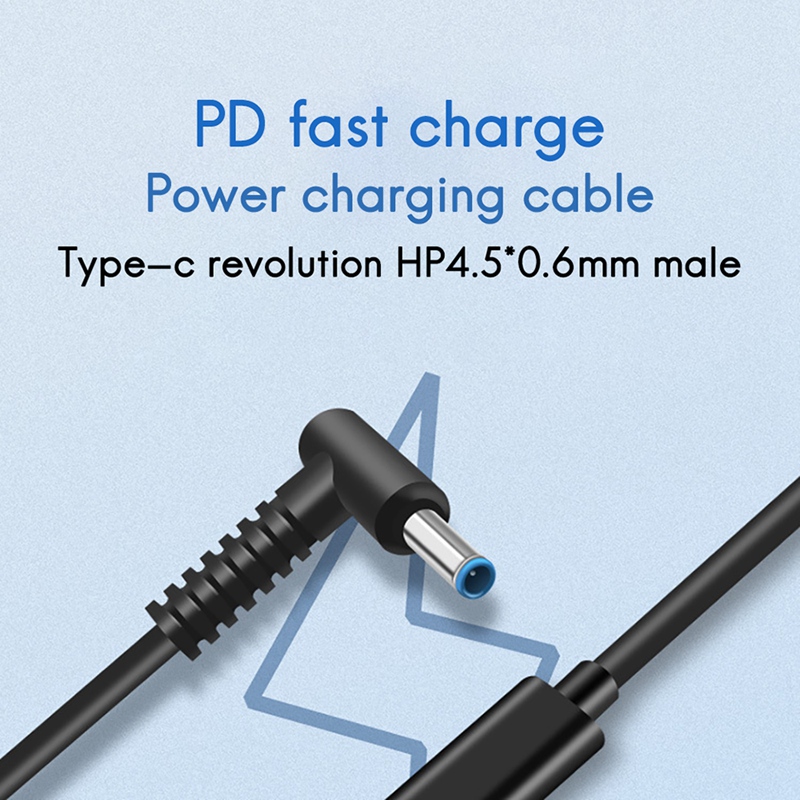 Laptop PD Fast Charging Cable TypeC is Suitable for HP HP 65W DC4530 Charging Cable Cord