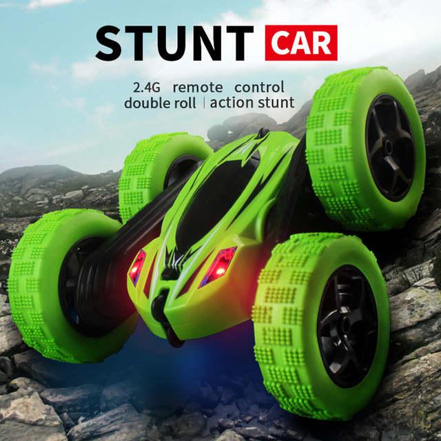 Stun Car Dubble Side Roll รถบังคับวิทยุแบบสตั๊น ตีลังกา 360 องศา หมุนรอบตัวได้ พร้อมรีโมท 2.4 GHz. ถ่านชาร์ทแบบ ลิโพ (อุปกรณ์พร้อมเล่นได้ทันที)