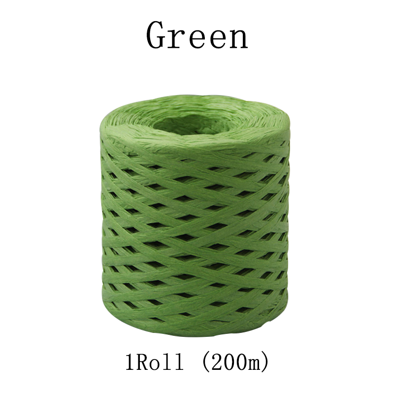 uw80 1 Roll Twine Cord Wrapping String Raffia Ribbon Paper Rope Baking