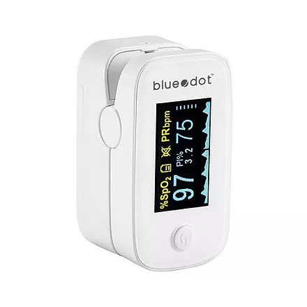 bluedot เครื่องวัดออกซิเจนนิ้วมือ   ของแท้ รับประกัน 3 ปี ประกันศูนย์ไทย