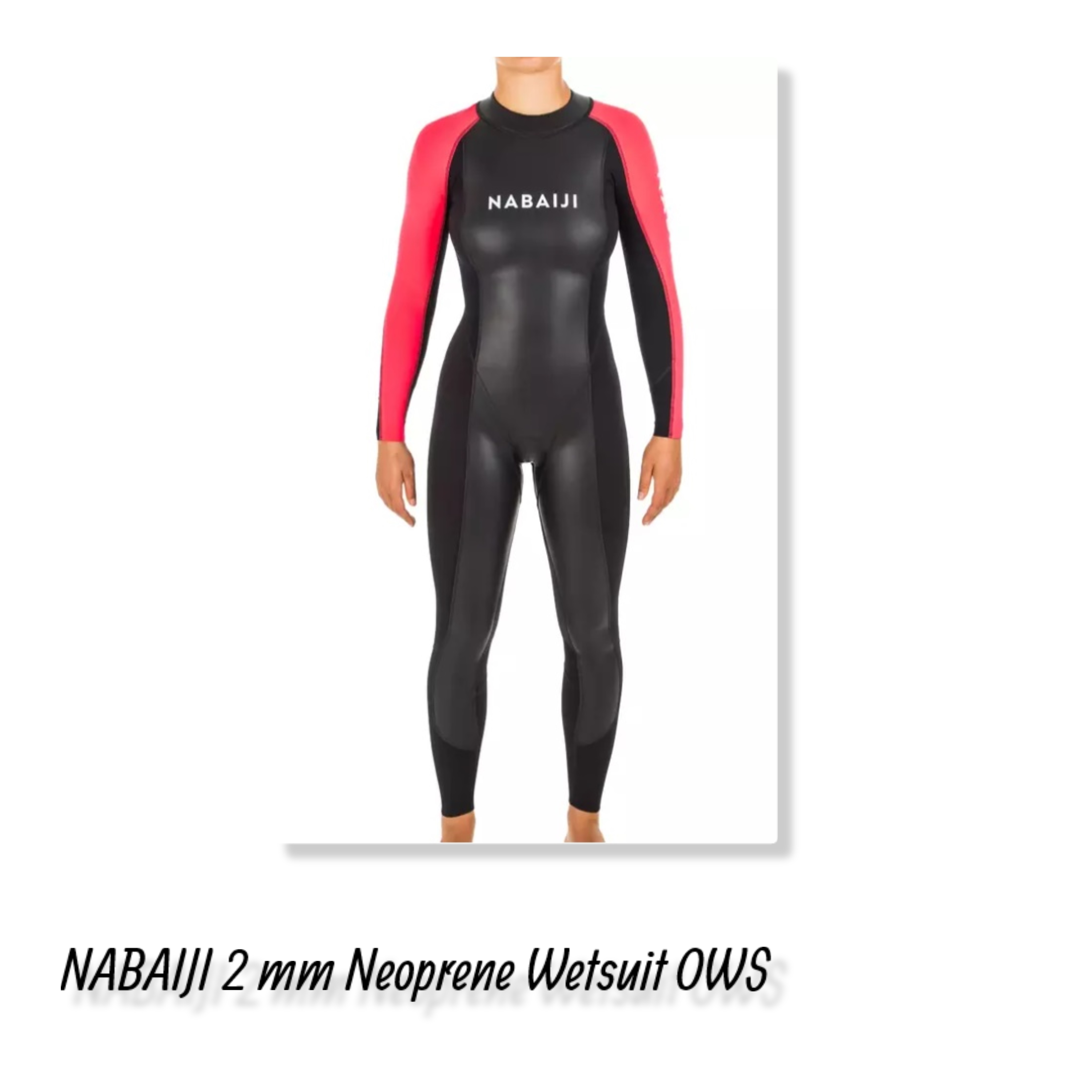 NABAIJI Women's Open Water Swimming 2 mm Neoprene Wetsuit OWS เวทสูทนีโอพรีนเพื่อการว่ายน้ำในน่านน้ำเปิดสำหรับผู้หญิง 2 มม. รุ่น OWS