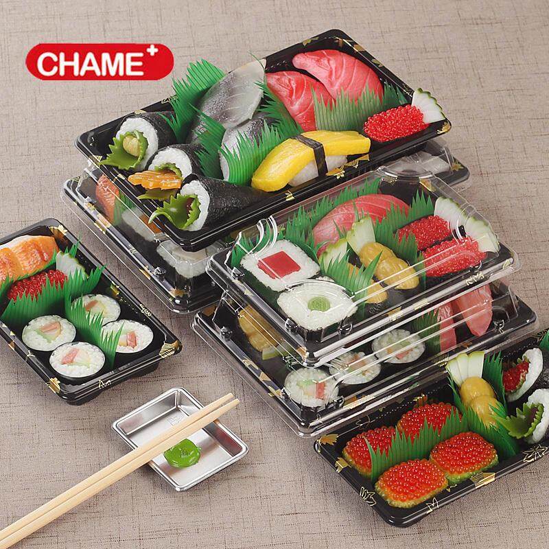 Tạo Ra Một Hộp Đựng Sushi Hộp Đóng Gói Một Lần Hộp Nhựa Đựng Thức Ăn Trong Suốt Phong Cách Nhật Bản Hộp Tiện Lợi Trái Cây Hộp Salad Hình Chữ Nhật Hộp