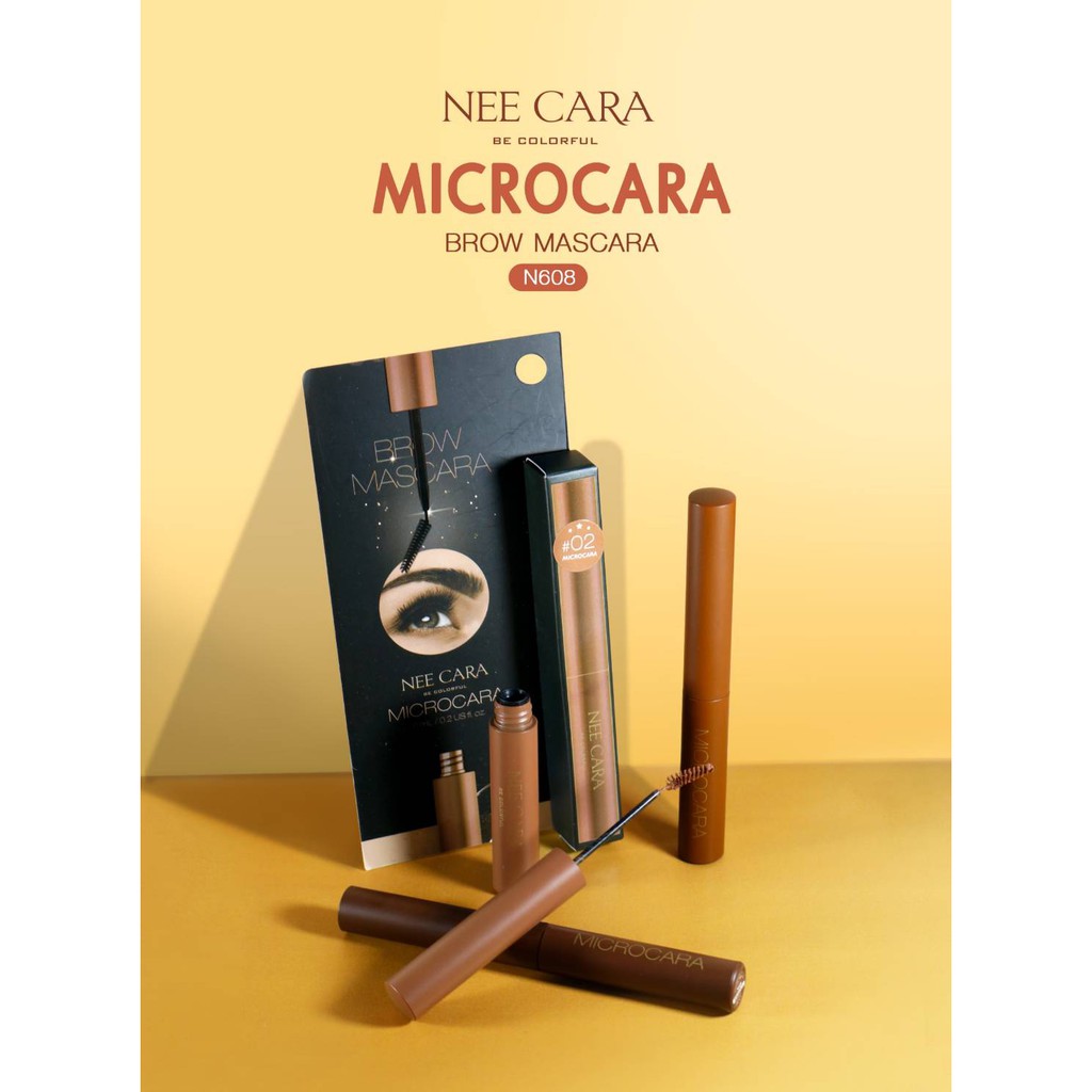 Nee Cara Microcara Brow Mascara -N608 มาสคาร่าคิ้ว