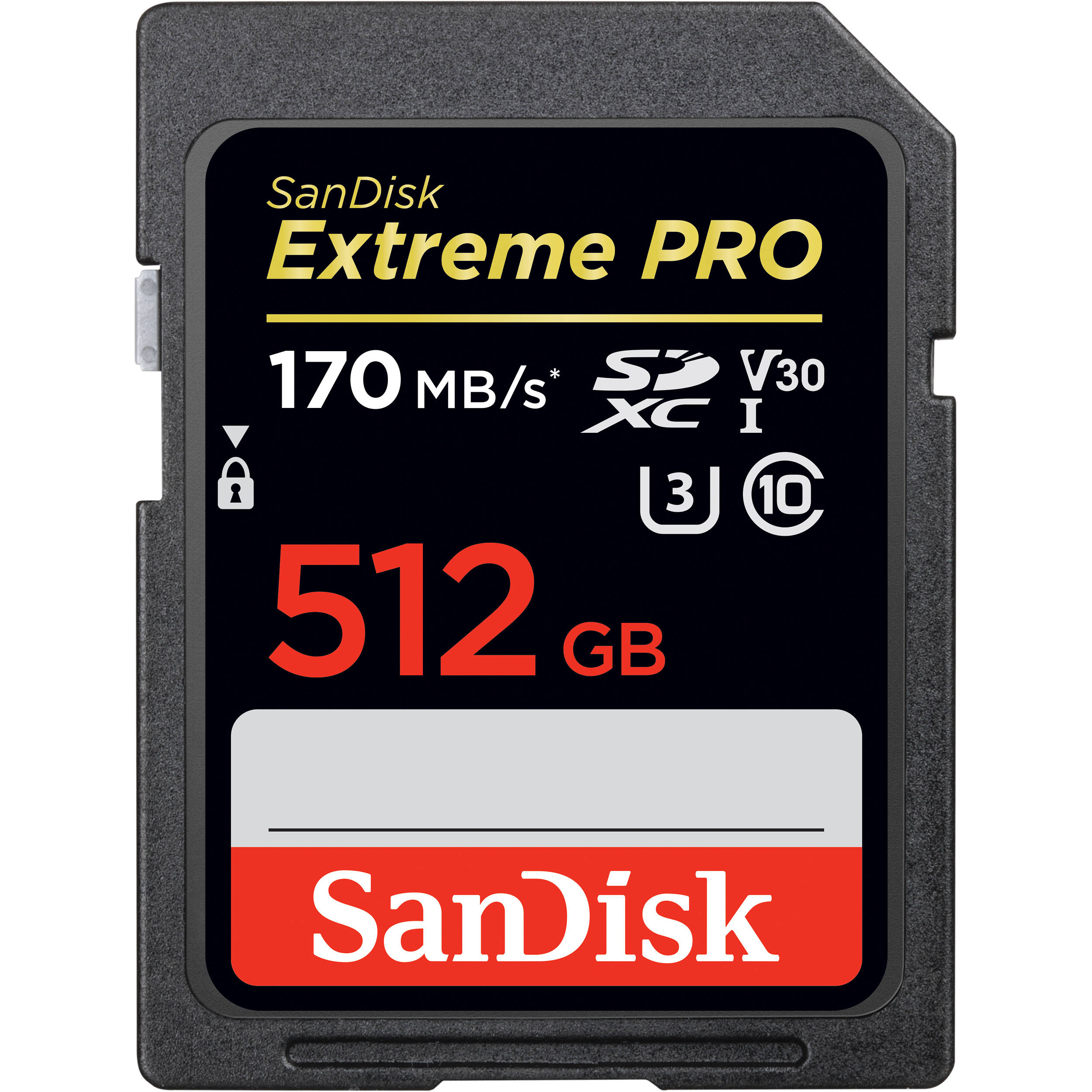 SANDISK EXTREME PRO SDXC UHS-I CARD 512GB ความเร็ว อ่าน 170MB/s เขียน 90MB/s (SDSDXXY-512G-GN4IN)