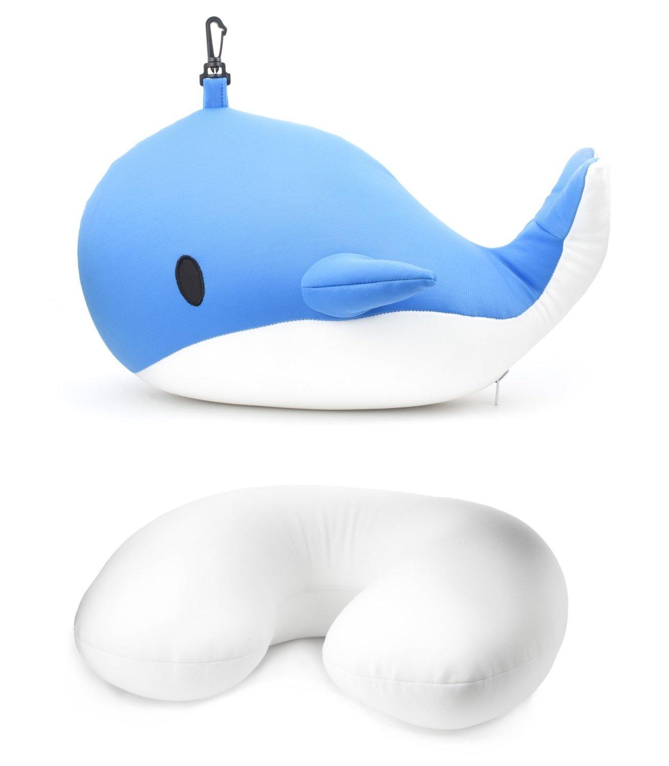 Kikkerland Zip & Flip Whale (ตุ๊กตาหมอนรองคอ)