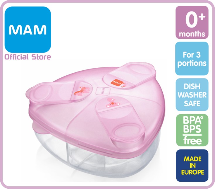 ราคา MAM กล่องแบ่งนมผง Powder Box BPA free (มี 3 สี)