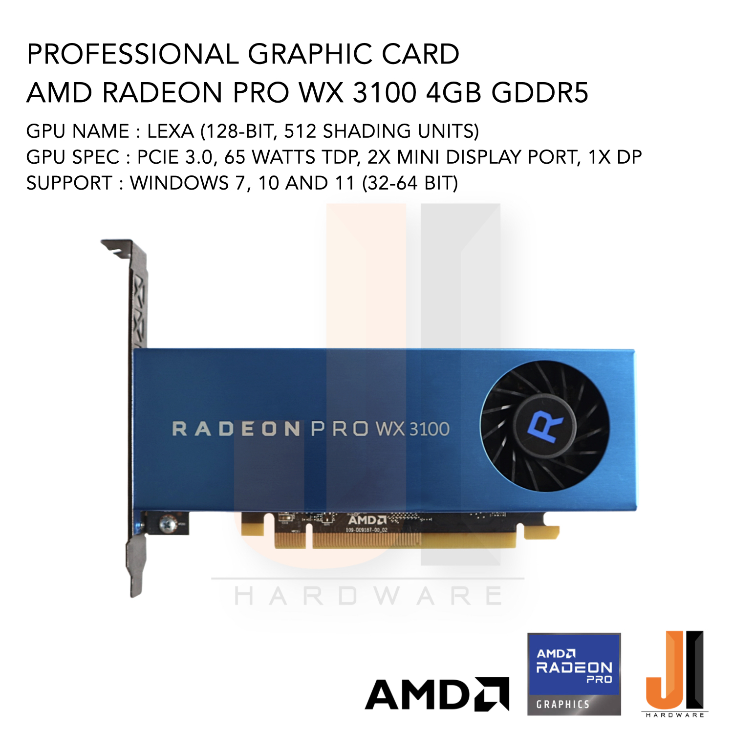 Graphics Card Wx 3200 Gaming AMD Radeon Pro WX 3200 Graphics Card