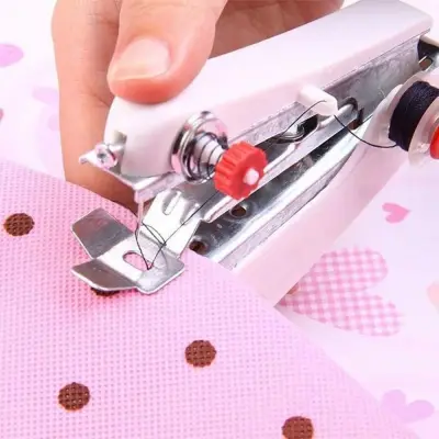 PWD0442 Color Sent Randomly Mini Cloth Manual Simple Operation Handy Sewing Machine Handheld Fabric Sewing Needlework Tools