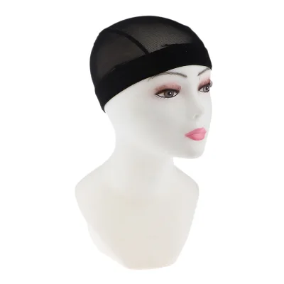 Baosity Elastic Hair Cap Costume Mesh Net Making Wig Stretchy Snood Hairnet Black