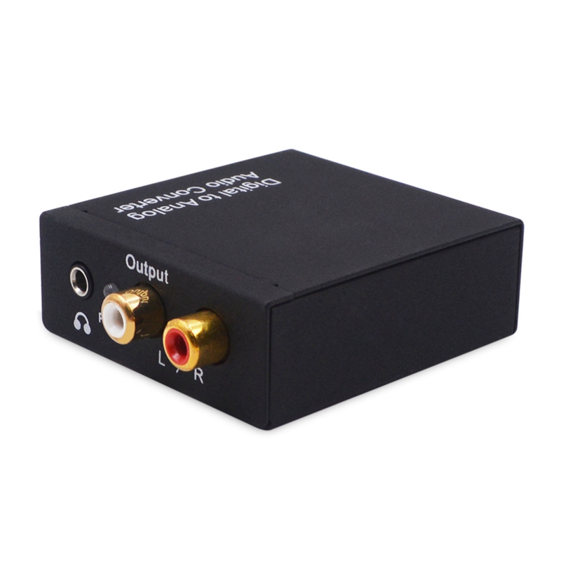 Digital to Analog Converter DAC Digital SPDIF Toslink to Analog Stereo ...