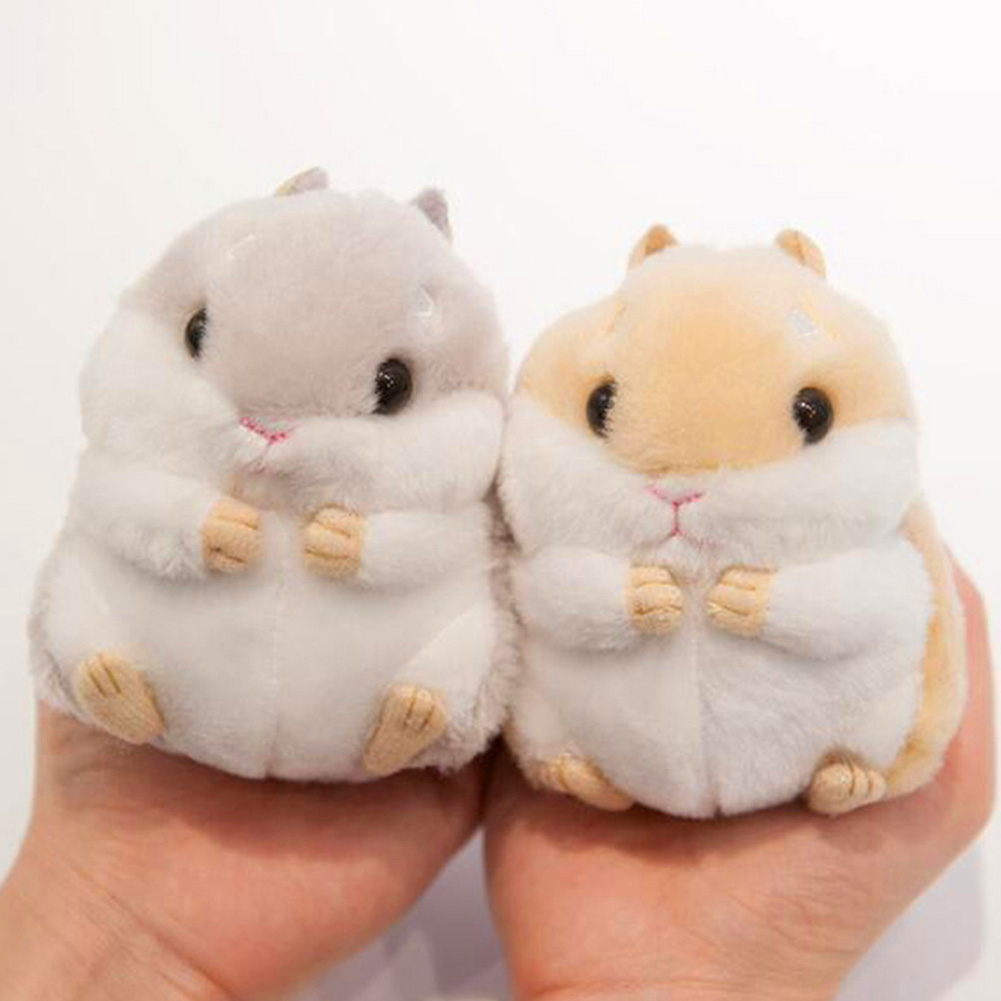 Cute Plush Hamster Pendant Key Chain Clasp Key Ring Keyring Handbag Car Decor