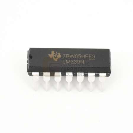 Texas Instruments LM339N ไอซี Quad Differential Comparator แพ๊ค 10ตัว (LM339 IC)