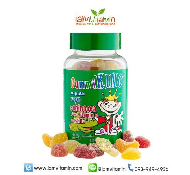 gummi king Gummi King Echinacea Plus Vitamin C and Zinc For Kids 60 Gummies วิตามิน กัมมี่ สำหรับเด็ก