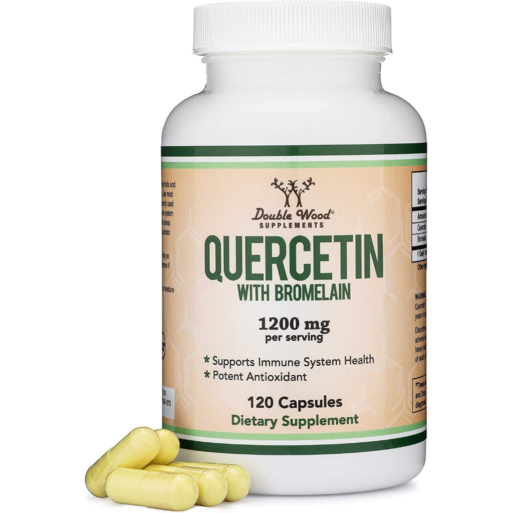Quercetin With Bromelain & Vitamin C – Immune Support Supplement – 120 Capsules