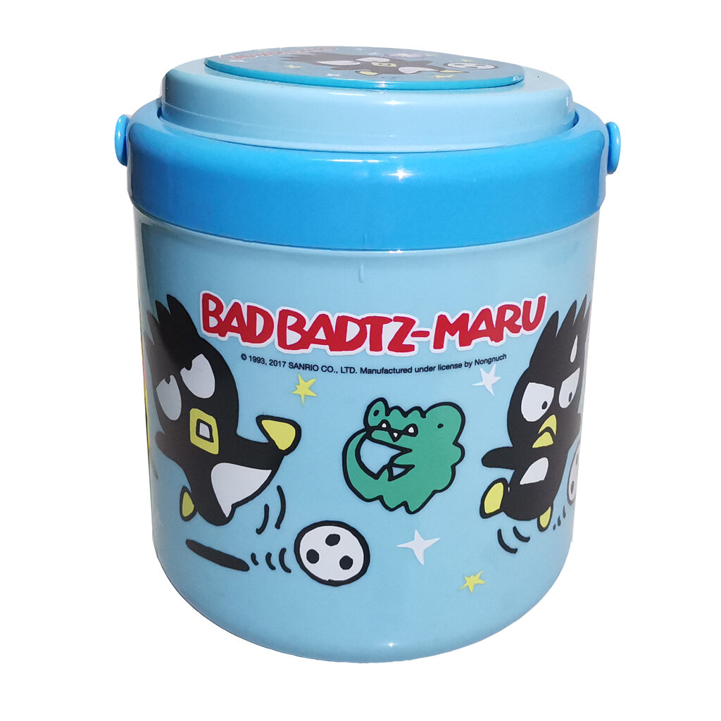 Flask Handle Bad Badtz-Maru Blue Sanrio กระติกน้ำแบบพกพาแบทแบดมารุสีน้ำเงิน ลายการ์ตูนซานริโอ มีหูหิ้ว