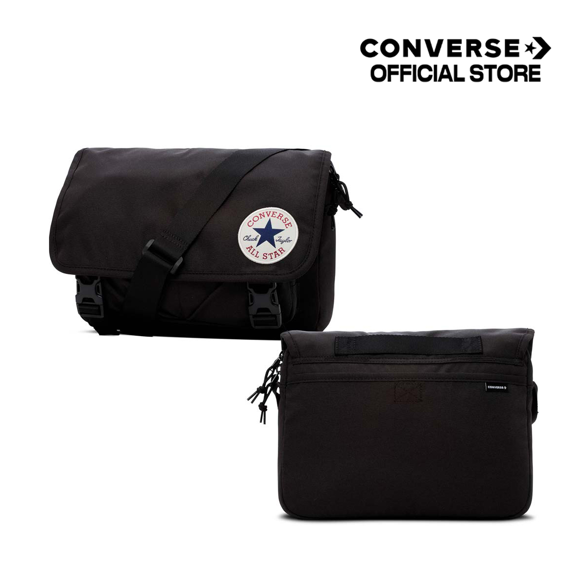 Converse messenger bag on sale black