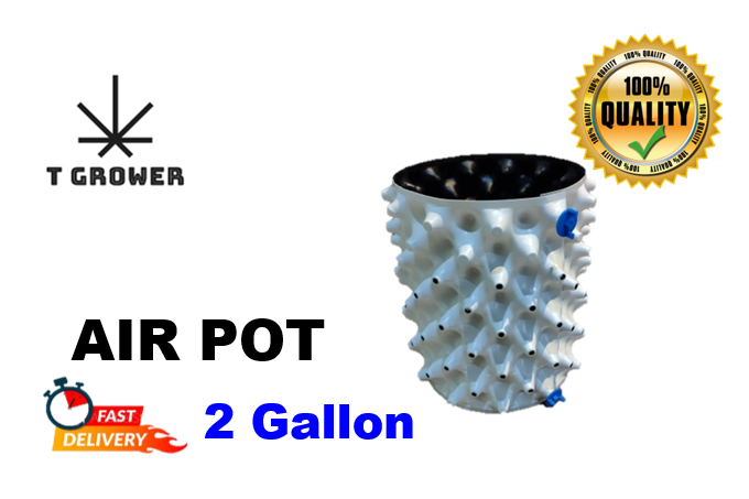 Air Pot (2 Gallon) กระถางแอร์พอทปลูก420 (Airpot) Diameter 20*25 cm (White/Black)