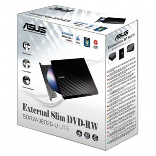 Asus External Slim DVD Drive SDRW-08D2S-U LITE