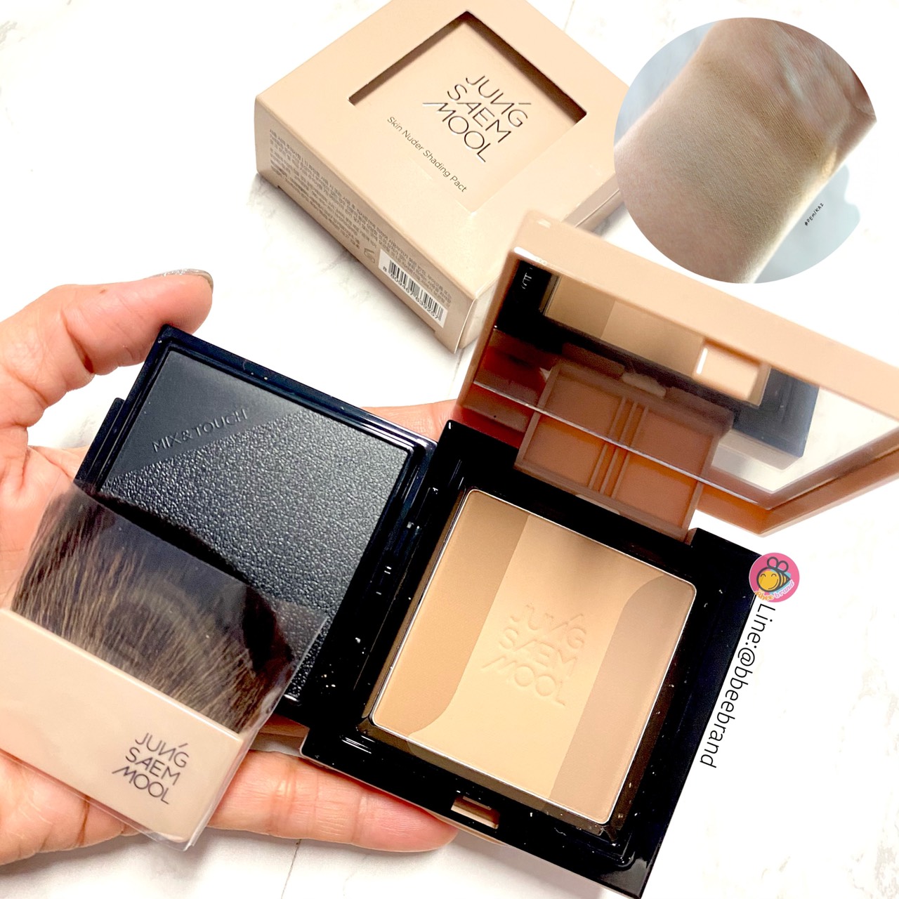 (แท้/พร้อมส่ง)Jungsaemmool Skin Nuder Shading Pact 10 เฉดดิ้ง 3 โทนสีพิเศษในตลับ ดีไซน์มาเพื่อสร้างมิติให้แต่ละจุดบนใบหน้าได้อย่างละมุน