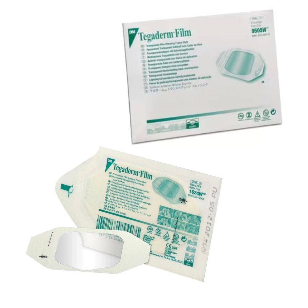 แผ่นฟิล์มปิดแผลกันน้ำ 3M Tegaderm Film แผ่นปิดแผล พลาสเตอร์ปิดแผล ฟิล์ม