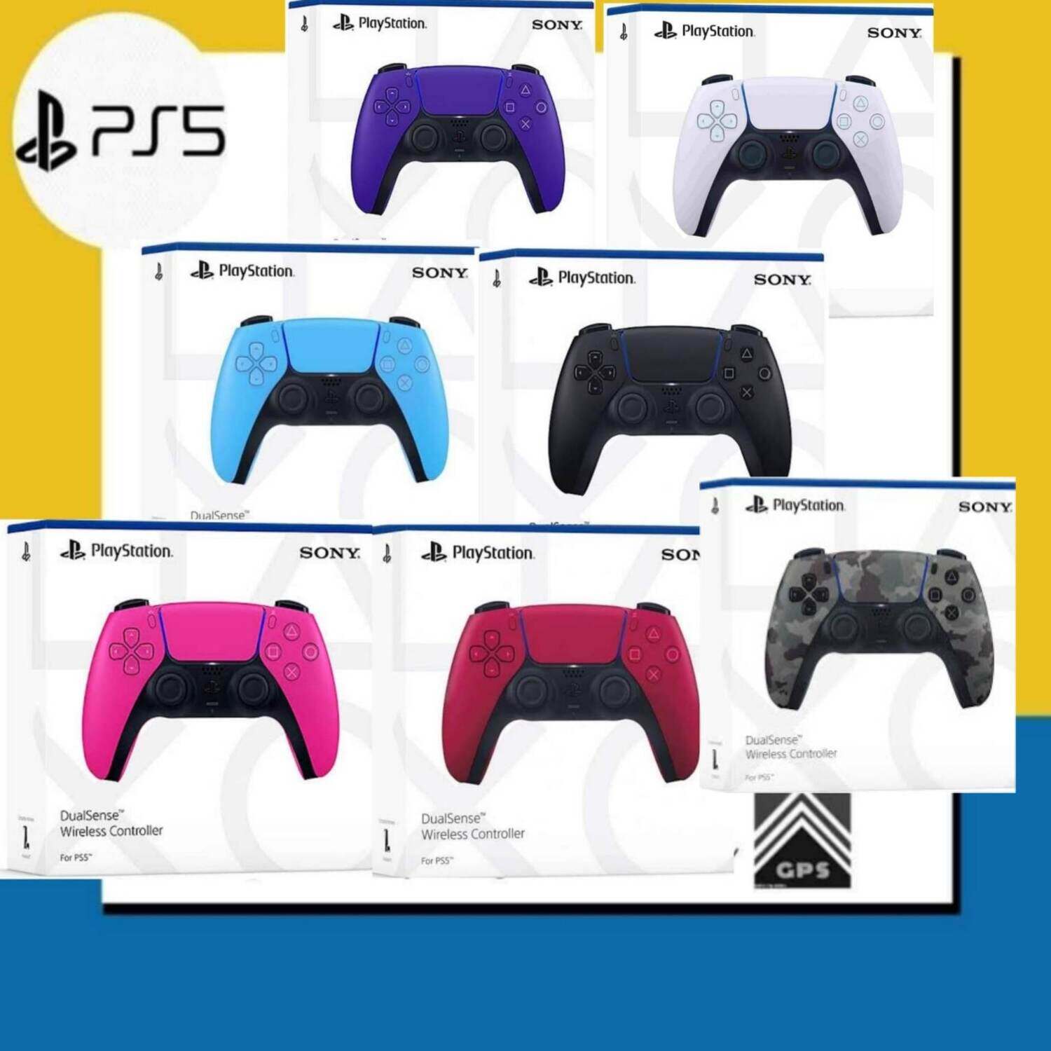 ps5 dualsense wireless controller ( japan asia ) White red black pink blue purple gray