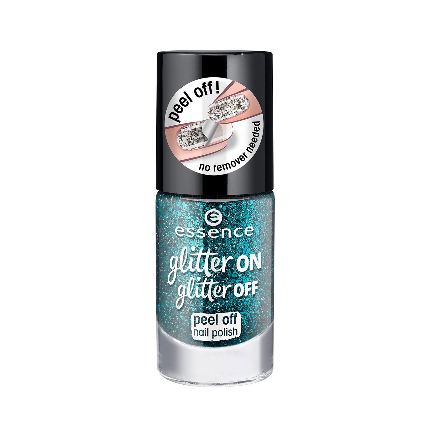 essence glitter on glitter off peel off nail polish Fashion Queen