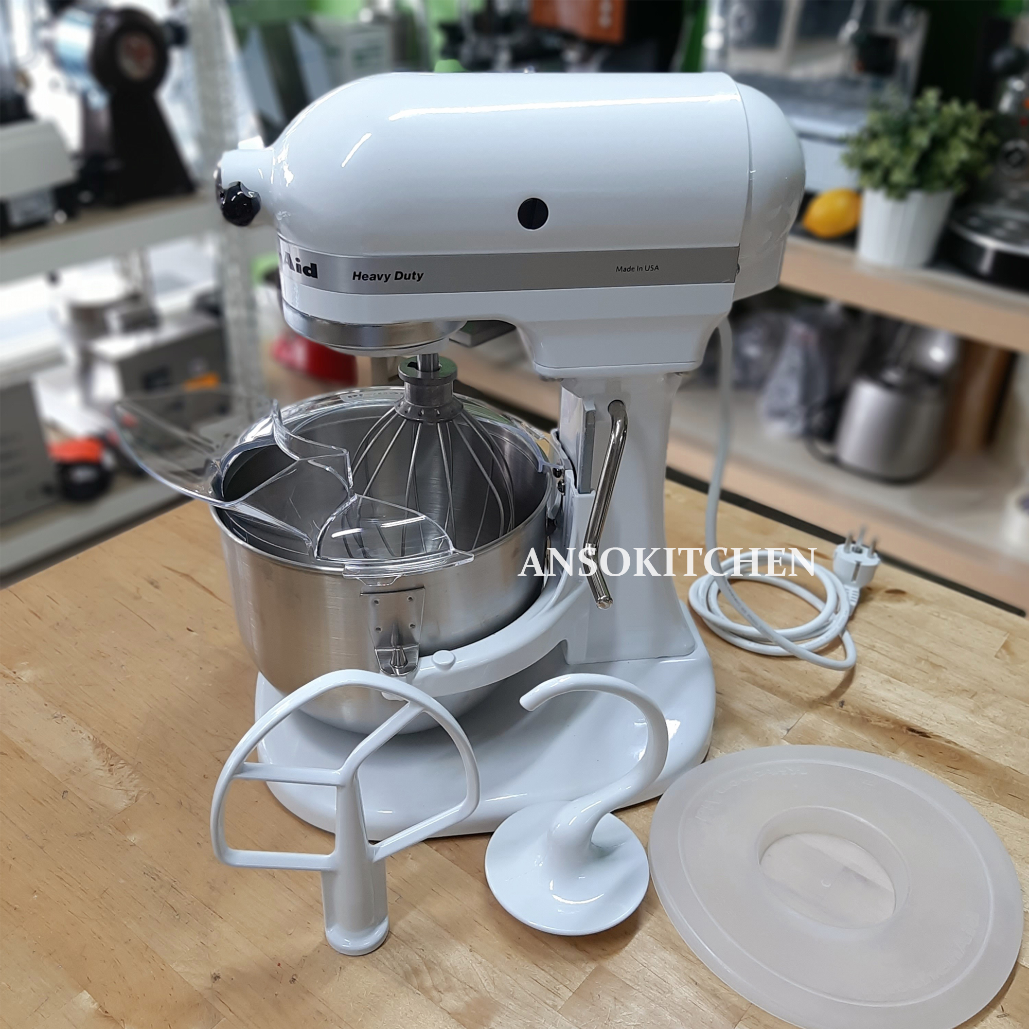 KitchenAid เครื่องผสมอาหารแบบยกโถ รุ่น Heavy Duty (5KPM5EWH) โถ 5