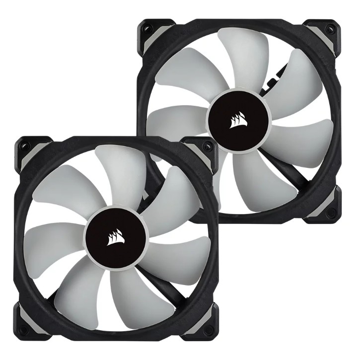 CORSAIR CASE FAN (พัดลมเคส) ML140 PRO RGB 2 FAN WITH LIGHTING NODE [007