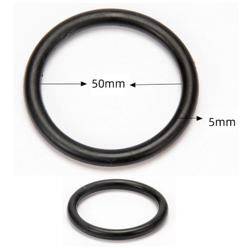 O-Ring Silicone 50x5mm.  Soft Silicone