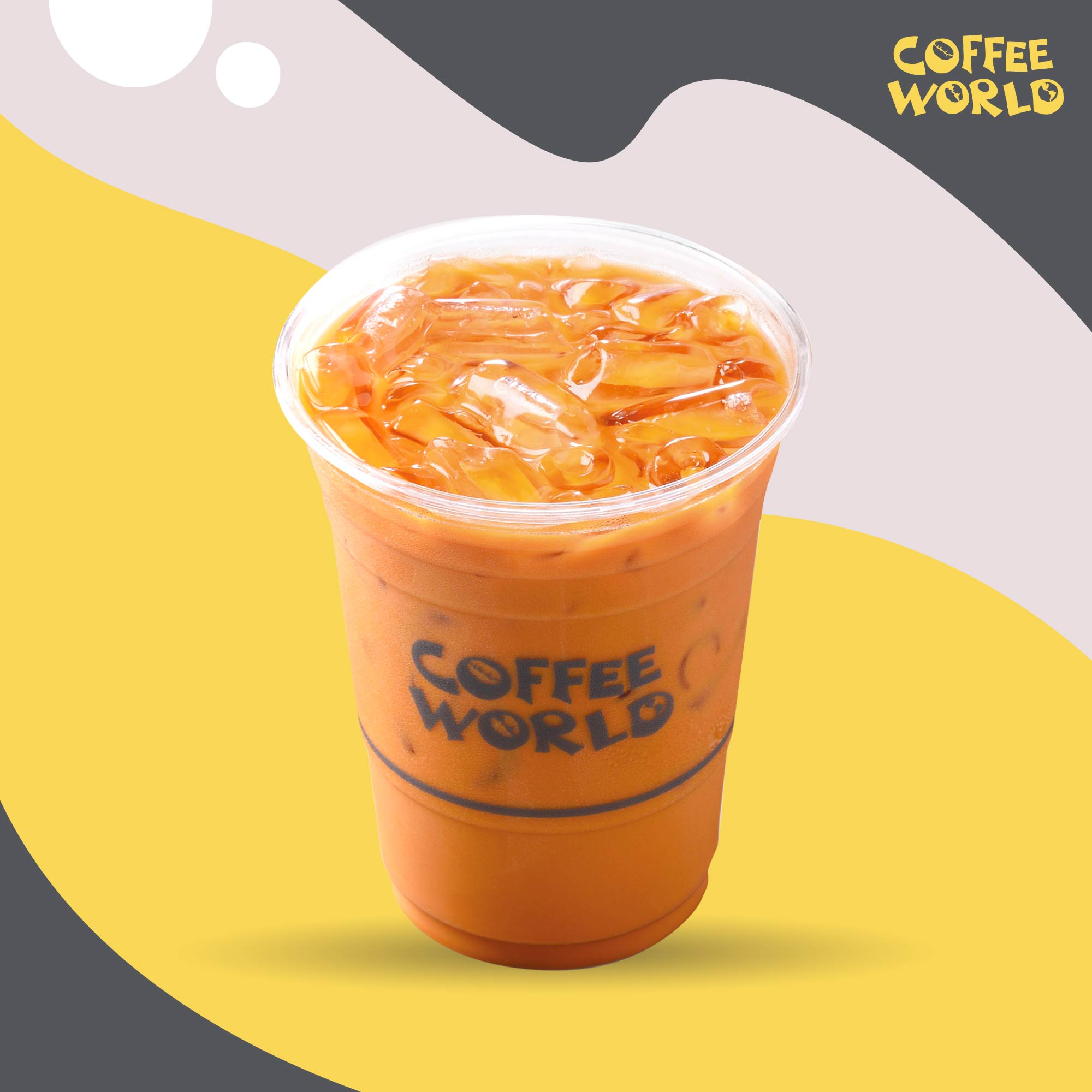 E-Voucher Iced Thai Tea latte Coffee World ไอซ์ ไทยที ลาเต้