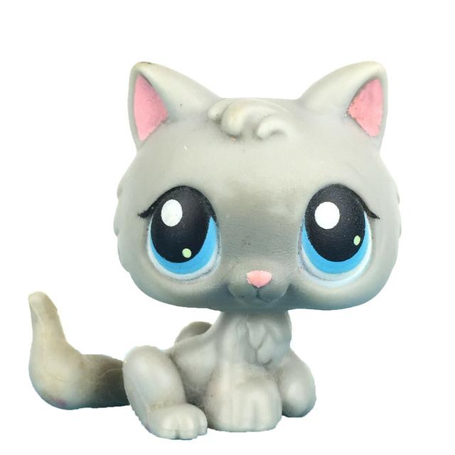 LPS CAT Rare Littlest pet shop Toys Mini Stands Short Hair Kitten Old  Figures Collection Original Bobble head toys