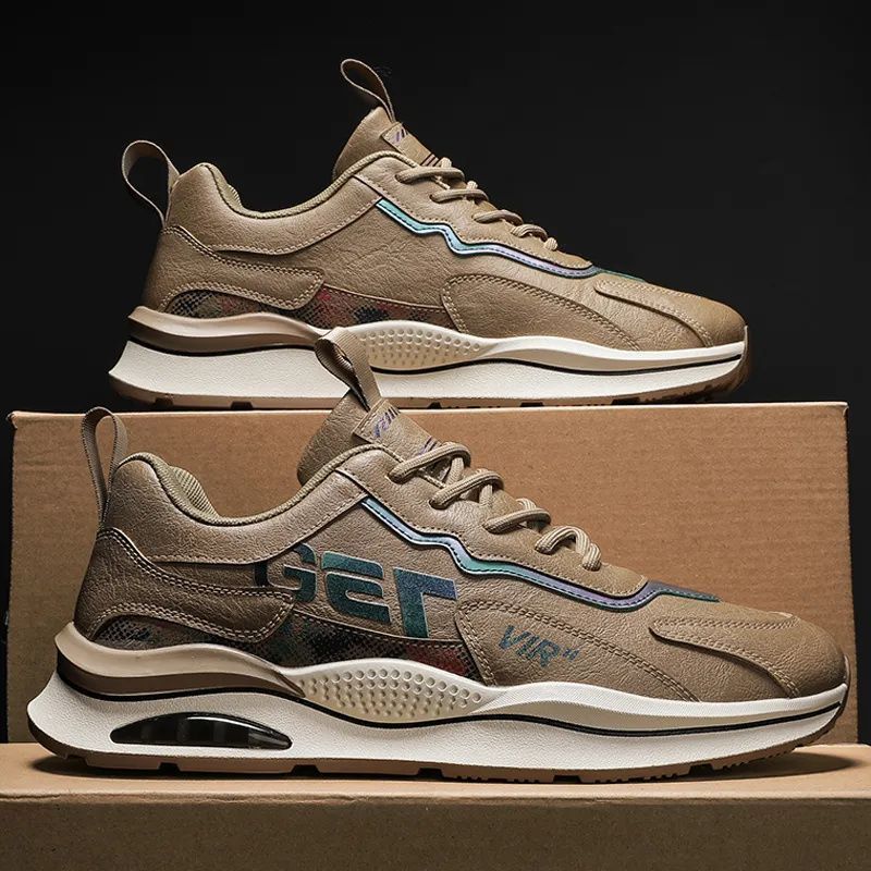 Pioneer Store Men's casual sports shoes Korean version new running shoes Student shoes Youth running shoes Outdoor hiking shoes