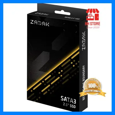 โปรโมชั่นสุดคุ้ม โค้งสุดท้าย 128,256,512GB SSD (เอสเอสดี) ZADAK TWSS3 SATA3 (6Gb/s) 2.5" 3D TLC ประกัน 5 ปี ของมันต้องมี